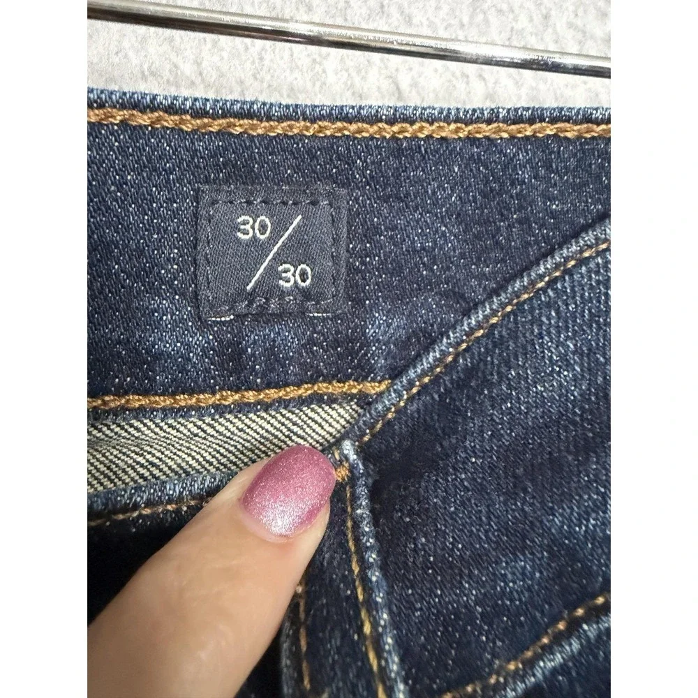 Lucky Brand Jeans Mens 30x30 Blue Dark‎ Wash Classic Straight Leg Stretch Denim